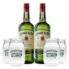 2 Jameson Irish Whiskey 1L + 4 Jameson Mason Jars (Freebie)