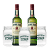 2 Jameson Irish Whiskey 700ml + 3 Jameson Mason Jars (Freebie)