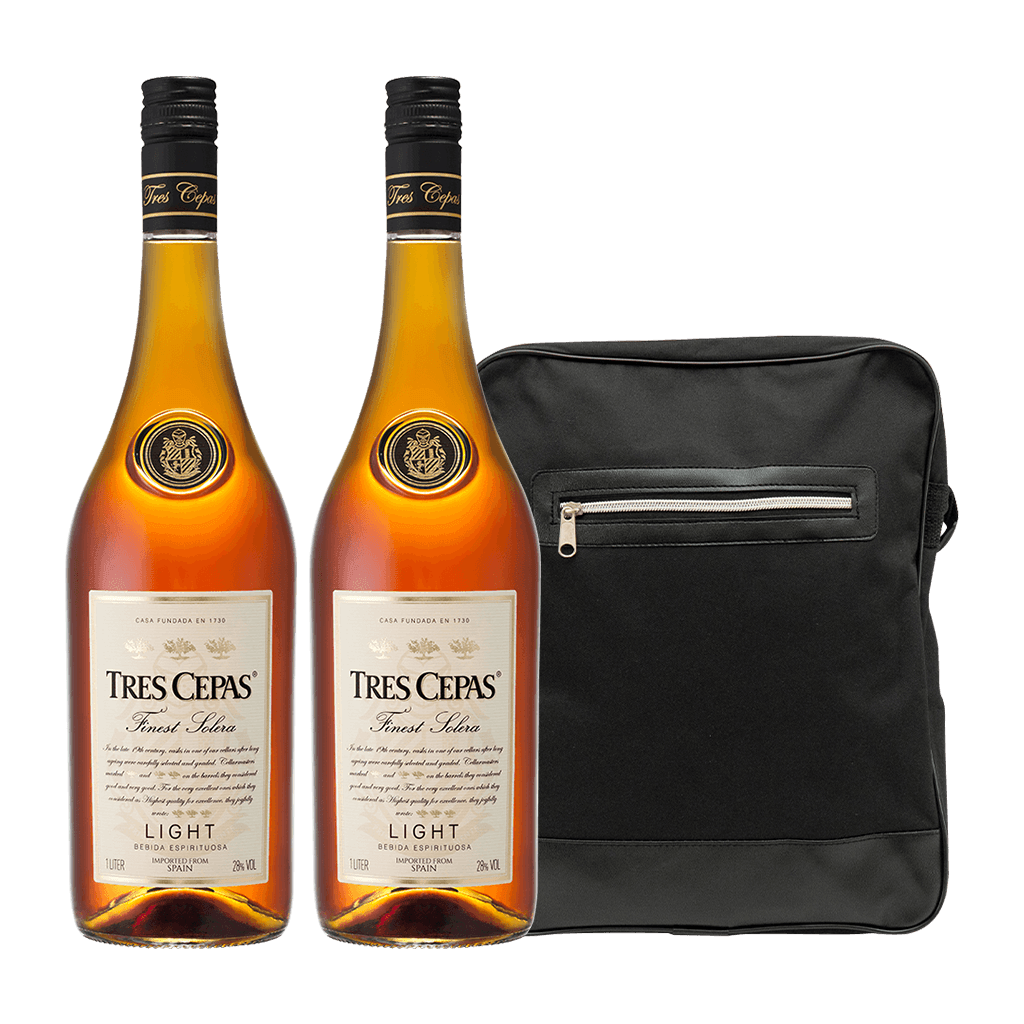 2 Tres Cepas Light 1L + FREE Tres Cepas Sling Bag