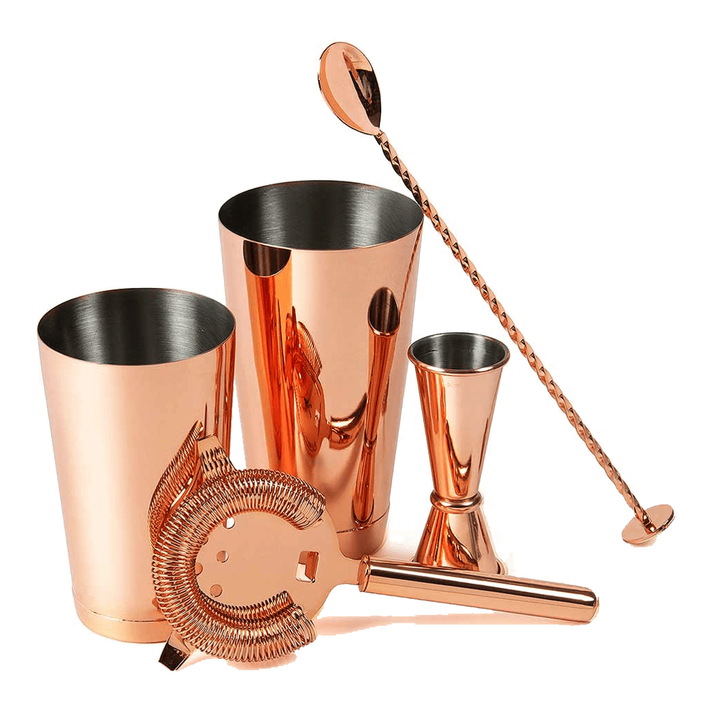 Urban Bar Copper 5 Piece Cocktail Set