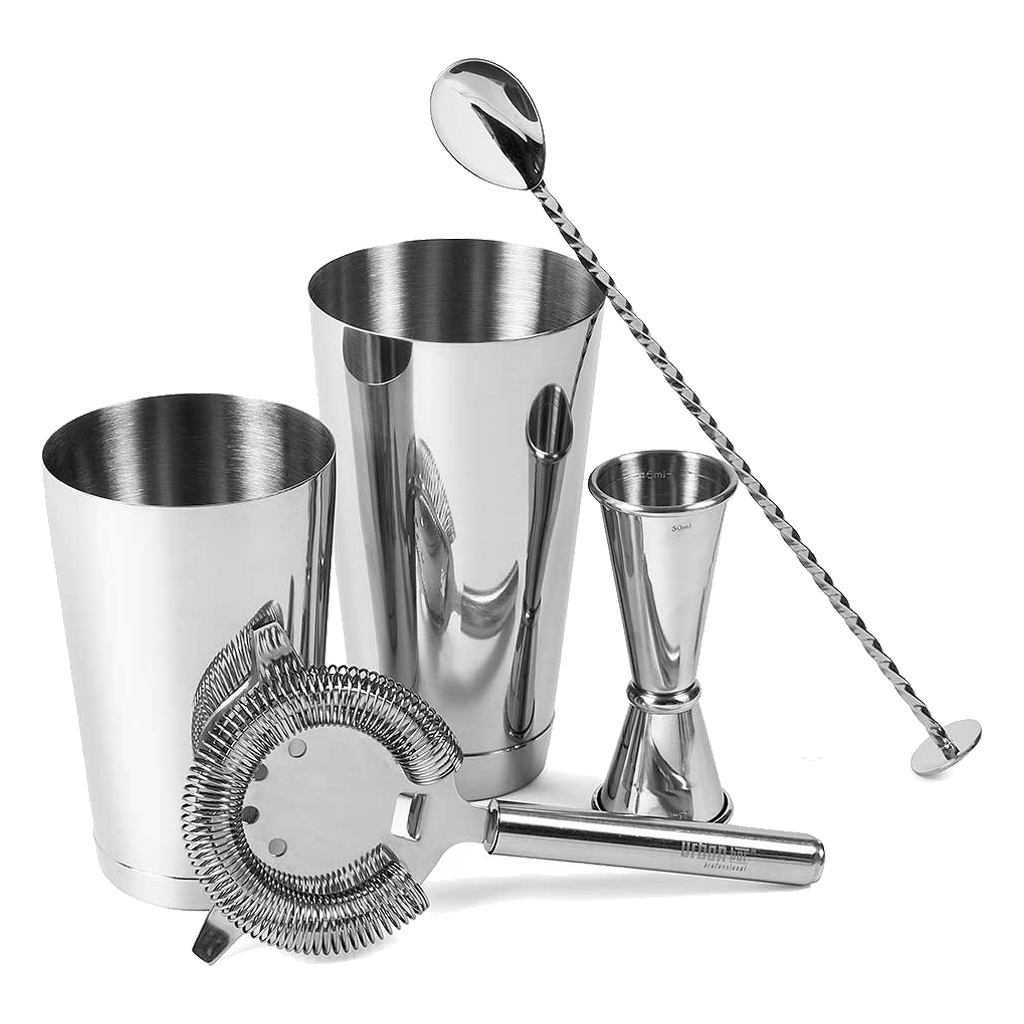 Urban Bar Steel 5-Piece Cocktail Set