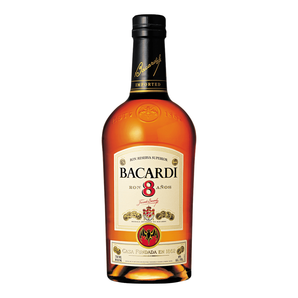 Bacardi 8 Anos Rum 700ml - Boozy.ph