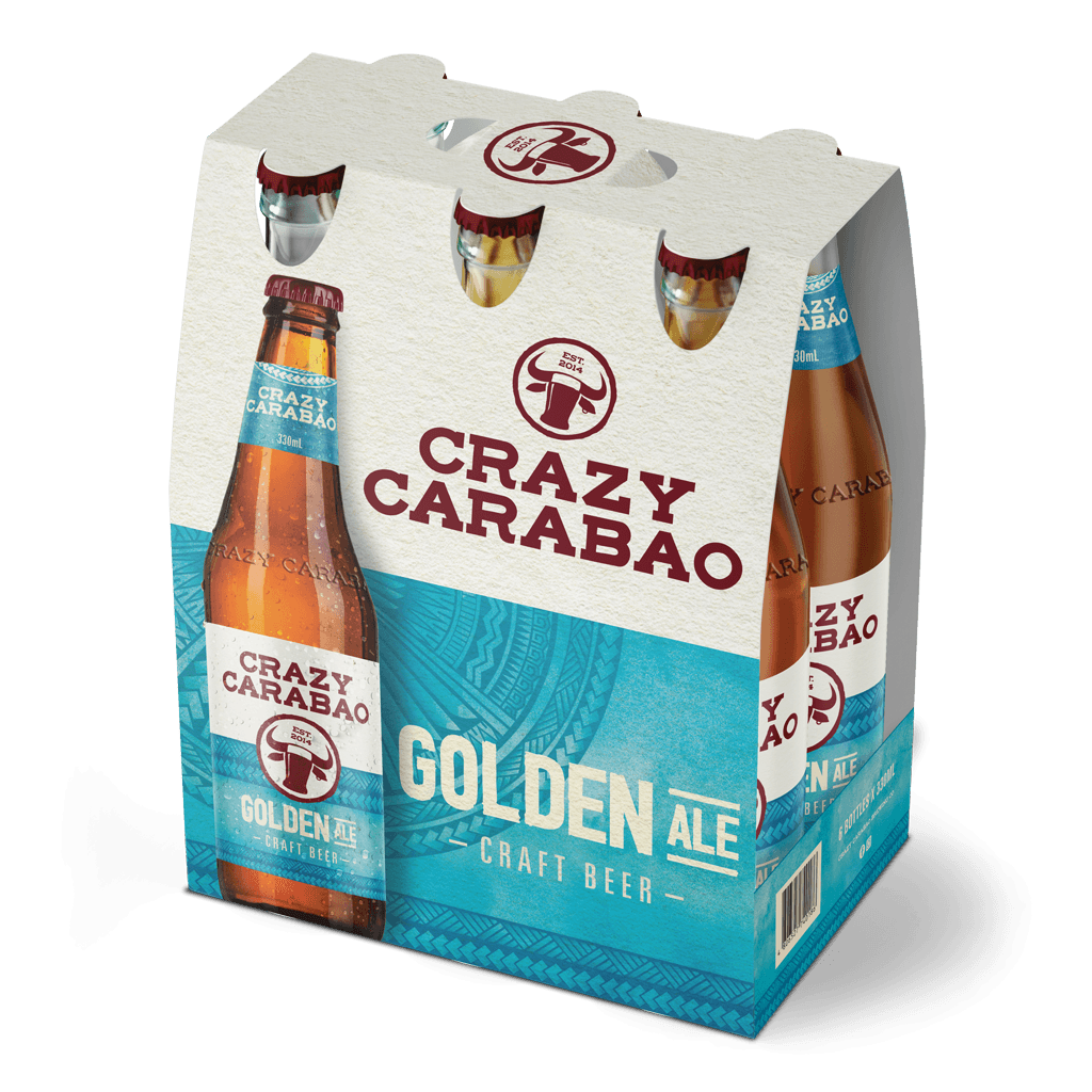Crazy Carabao Golden Ale 330ml Bottle 6-Pack