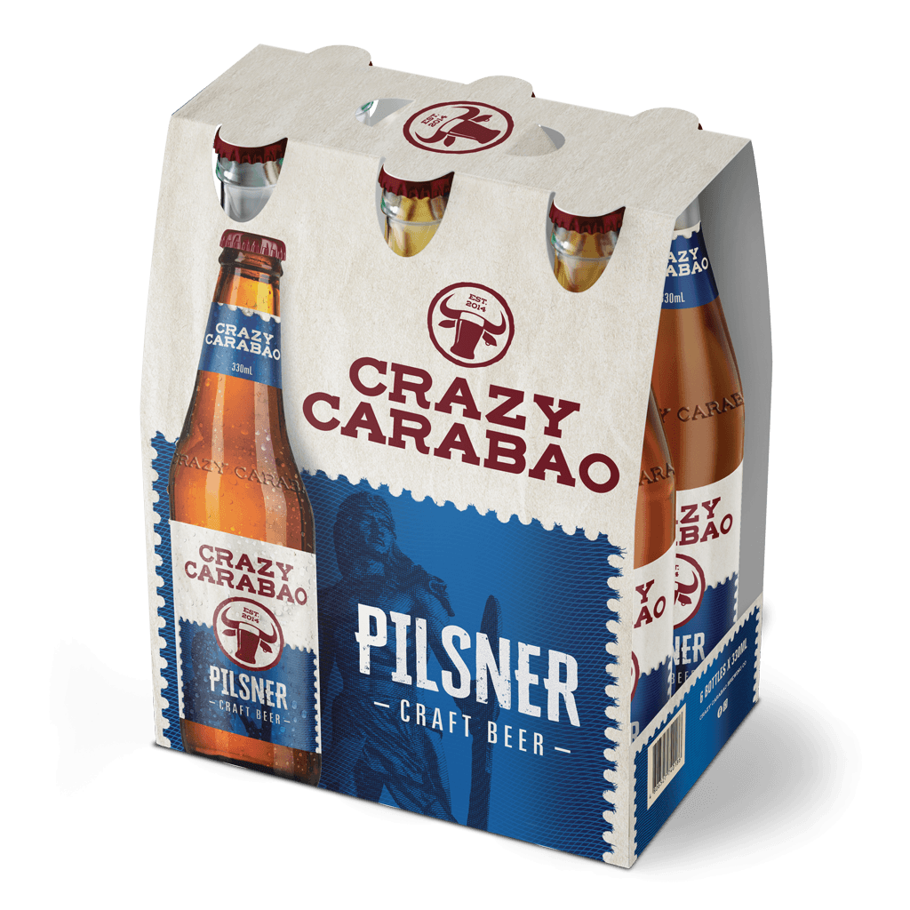 Crazy Carabao Pilsner 330ml Bottle 6-Pack