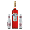Campari Bitter 700ml + 2 Fever Tree Soda Water 200ml Bundle