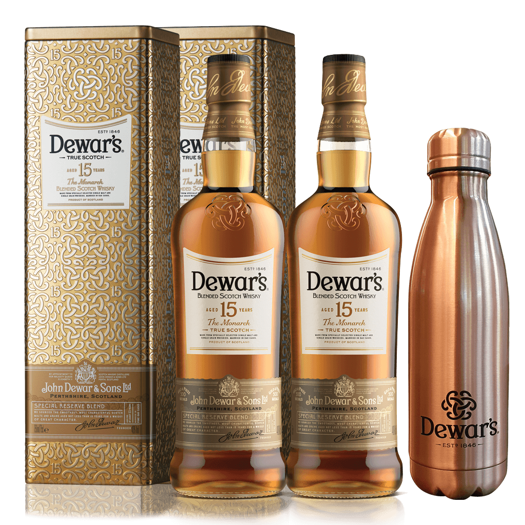 2 Dewar's 15yo 750ml + FREE Dewar's Thermal Flask