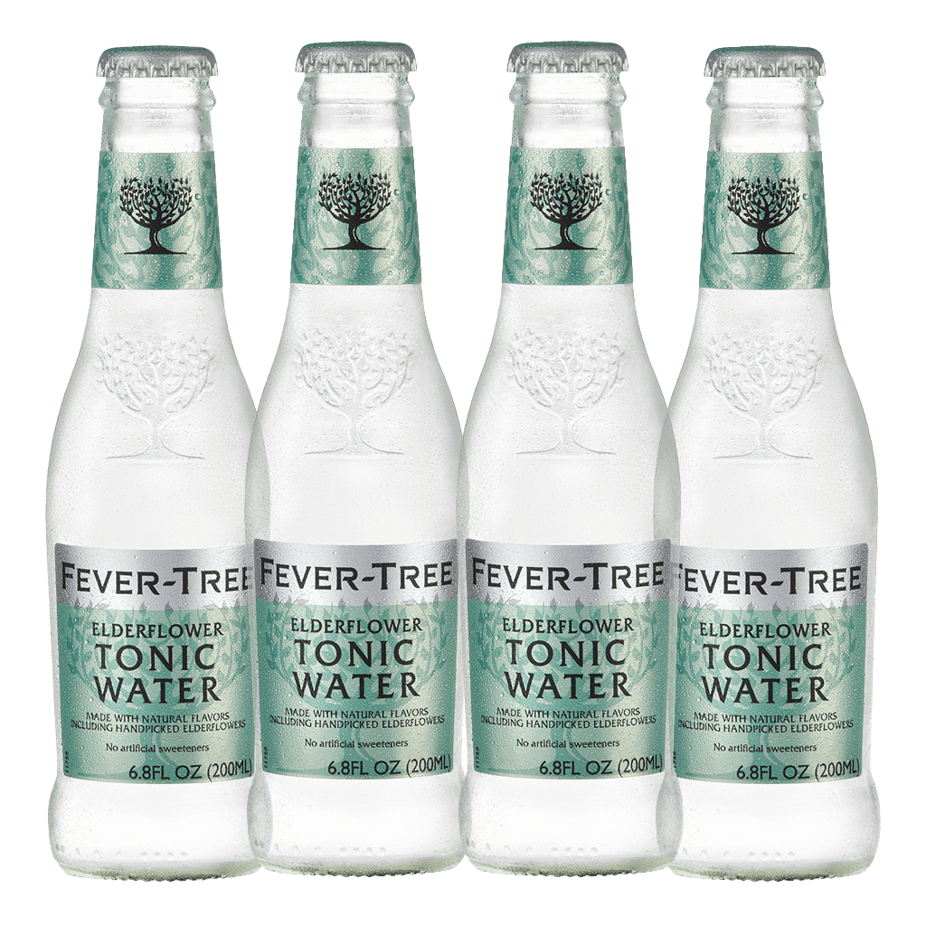 Fever Tree Elderflower Tonic Water 200ml Bundle of 4