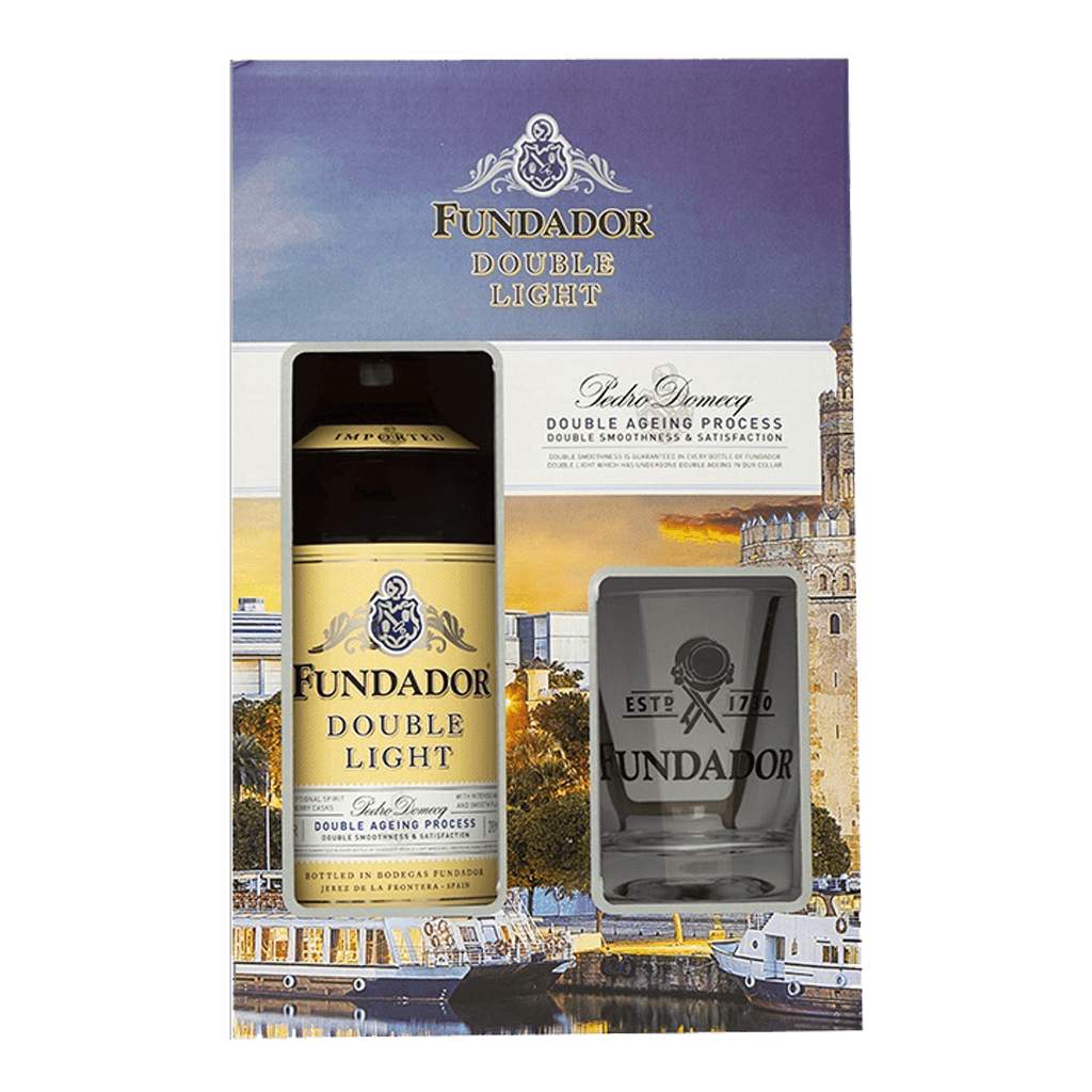 Fundador Double Light 1L with FREE Brandy Glass - Boozy.ph