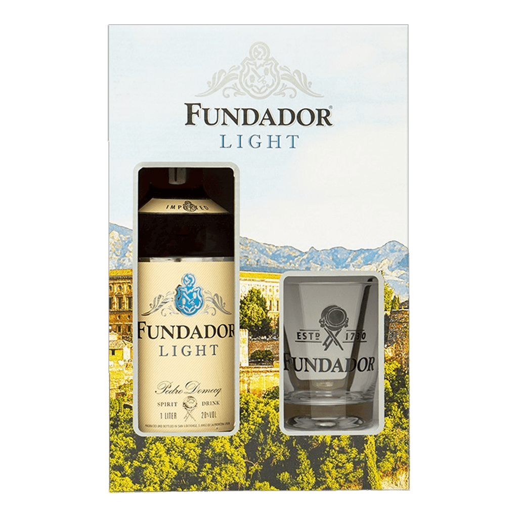 Fundador Light 1L with FREE Brandy Glass - Boozy.ph