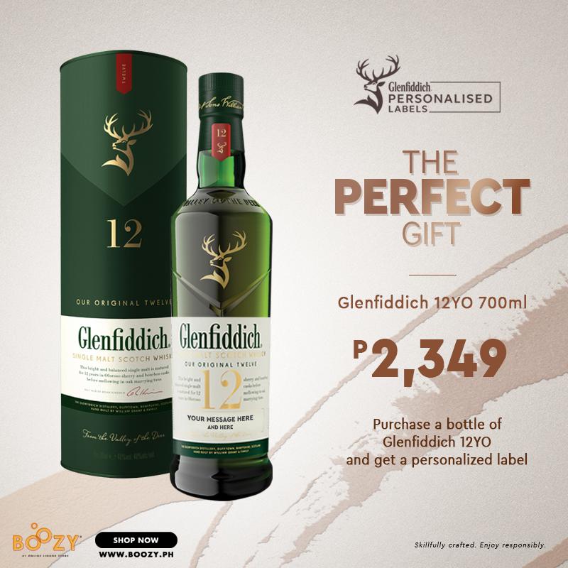 Glenfiddich 12yo 700ml Personalized Bottle