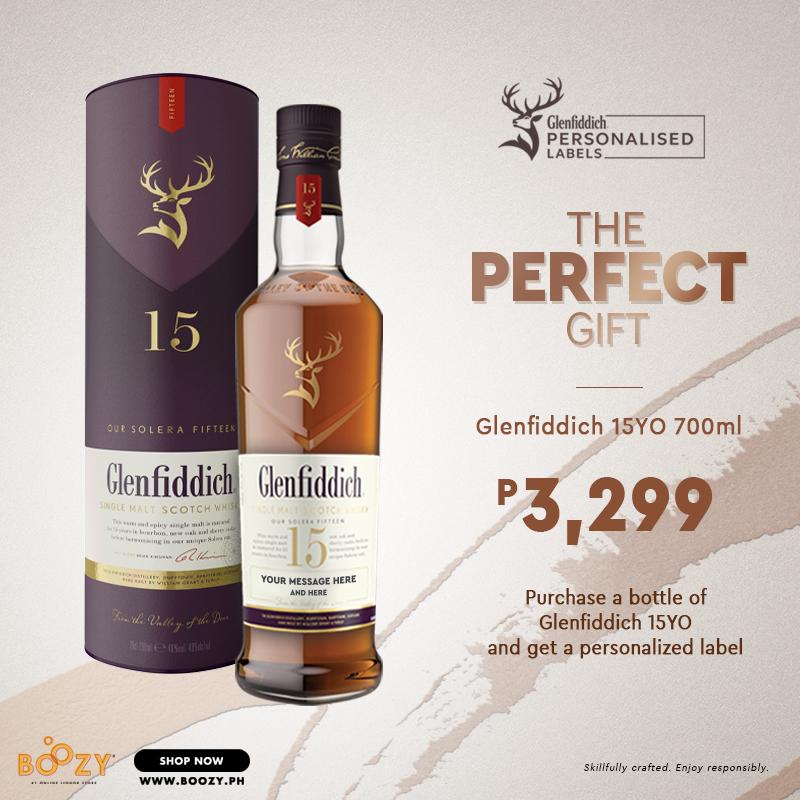 Glenfiddich 15yo 700ml Personalized Bottle
