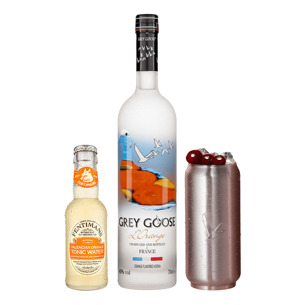 Grey Goose L'Orange 750ml + FREE Fentimans Valencian Orange Tonic 125ml + FREE Grey Goose Soda Can