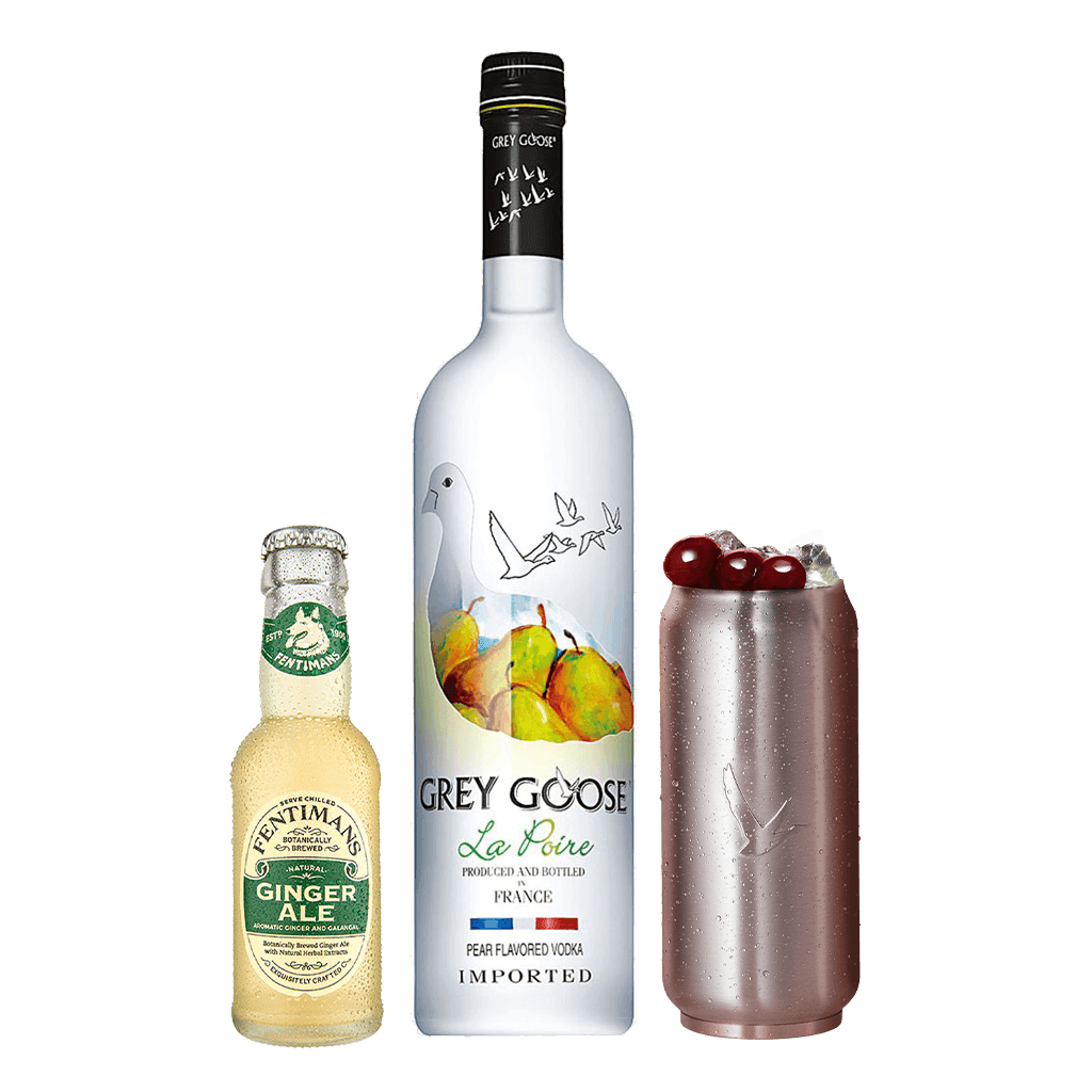Grey Goose La Poire 750ml + FREE Fentimans Ginger Ale 125ml + FREE Grey Goose Soda Can