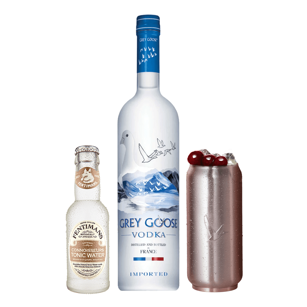 Grey Goose Vodka 750ml + FREE Fentimans Connoisseur Tonic 125ml + FREE Grey Goose Soda Can