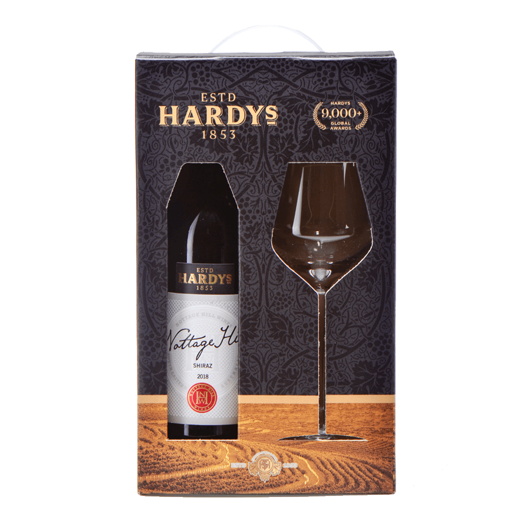 Hardys Nottage Hill Shiraz 750ml with FREE Wine Glass
