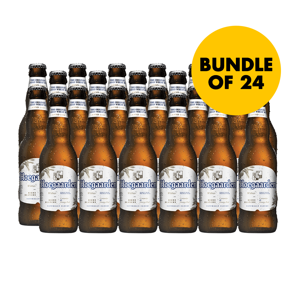 Hoegaarden White 330ml Bottle Bundle of 24