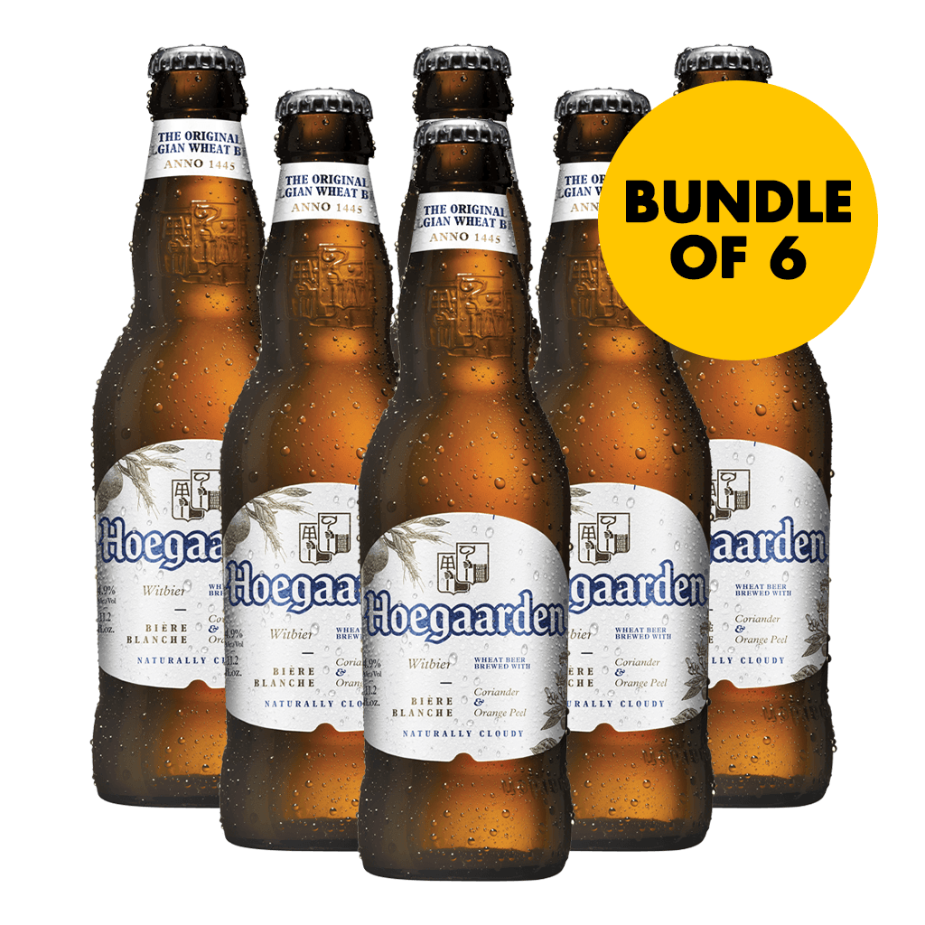 Hoegaarden White 330ml Bottle Bundle of 6