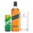 Johnnie Walker Black Label 1L + FREE Johnnie Walker Highball Glass and Sprite 325ml