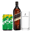 Johnnie Walker Double Black Label 1L + FREE Johnnie Walker Highball Glass and 2 Sprite 325ml