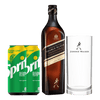 Johnnie Walker Double Black Label 1L + FREE Johnnie Walker Highball Glass and 2 Sprite 325ml
