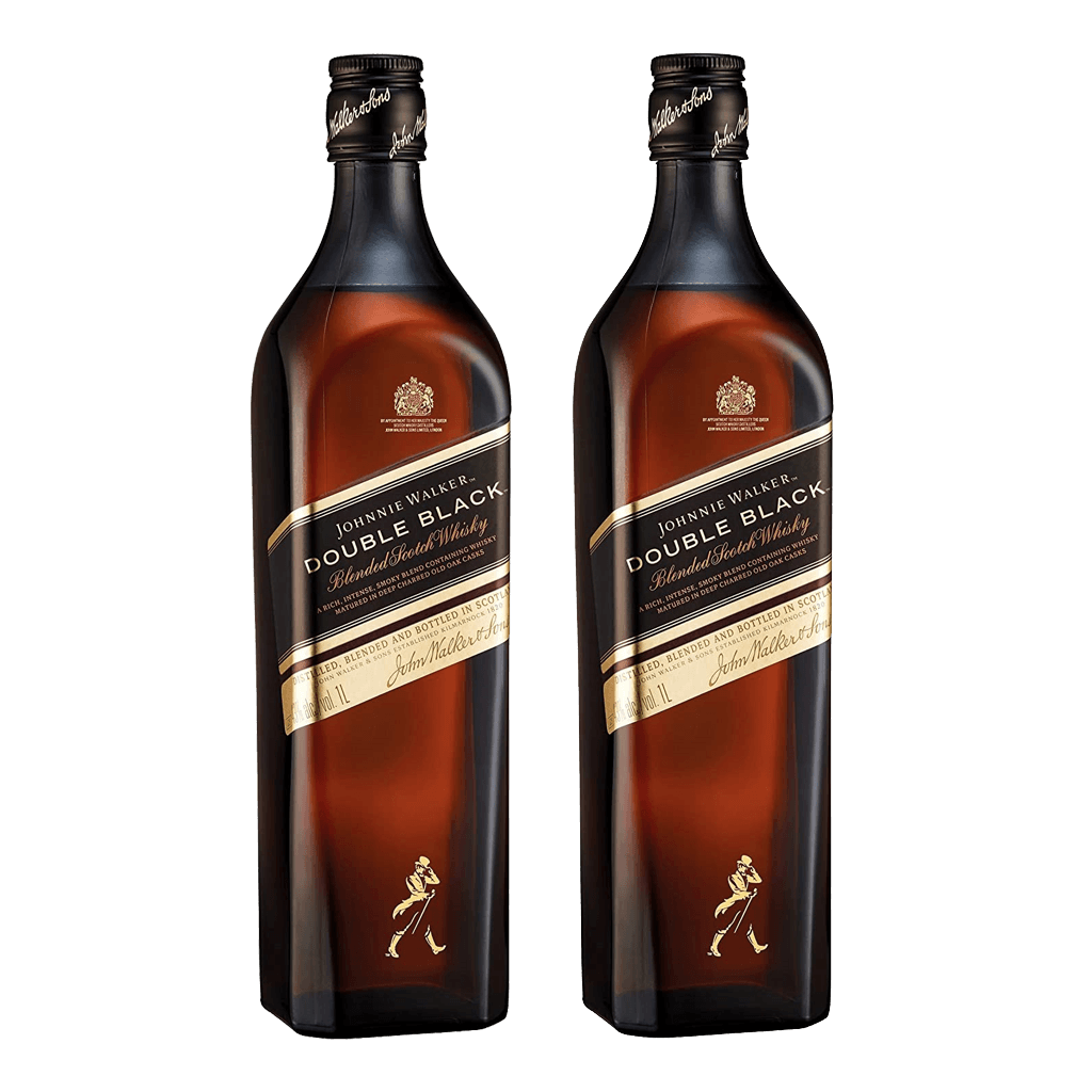 Johnnie Walker Double Black 1L Bundle of 2
