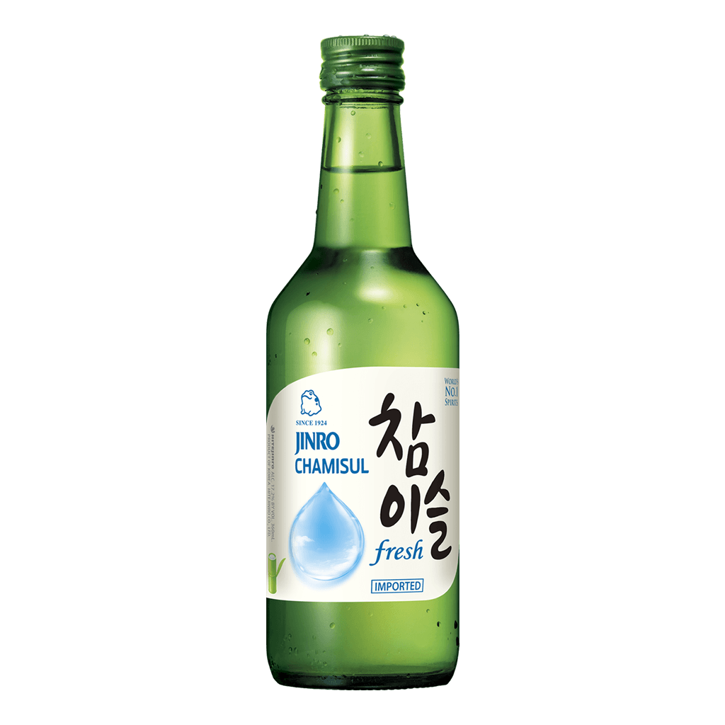 Jinro Chamisul Soju Fresh 360ml bottle - Boozy.ph