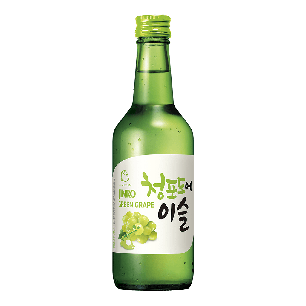 Jinro Chamisul Soju Green Grape 360ml bottle - Boozy.ph
