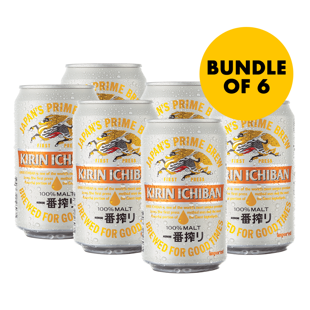 Kirin Ichiban 330 mL Can Bundle of 6