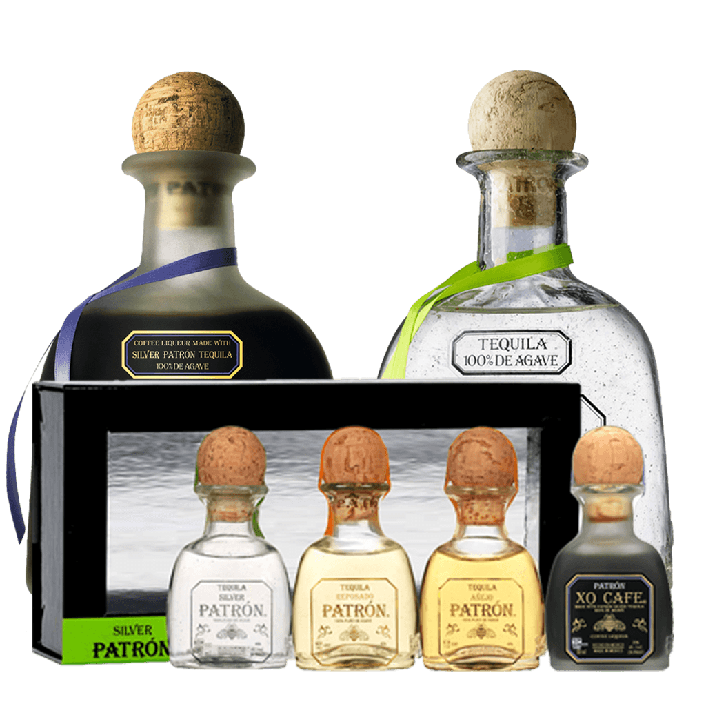 Patron Silver + Patron XO + FREE Patron Tequila Variety Pack