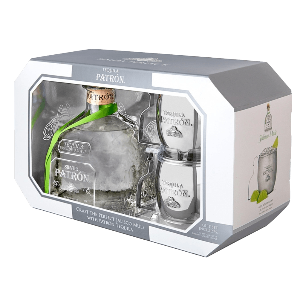Patrón Silver 750ml Limited Edition Mule Mug Gift Set - Boozy.ph