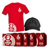 4 Red Horse Beer 330 mL Can 6-Pack + FREE Red Horse Red Shirt and Cap