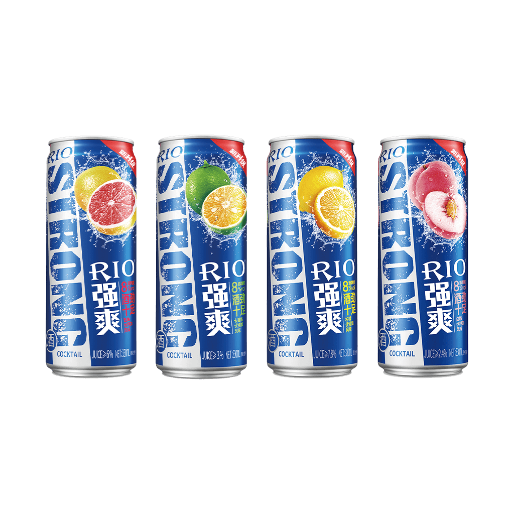 Rio Strong 330ml Bundle of 4