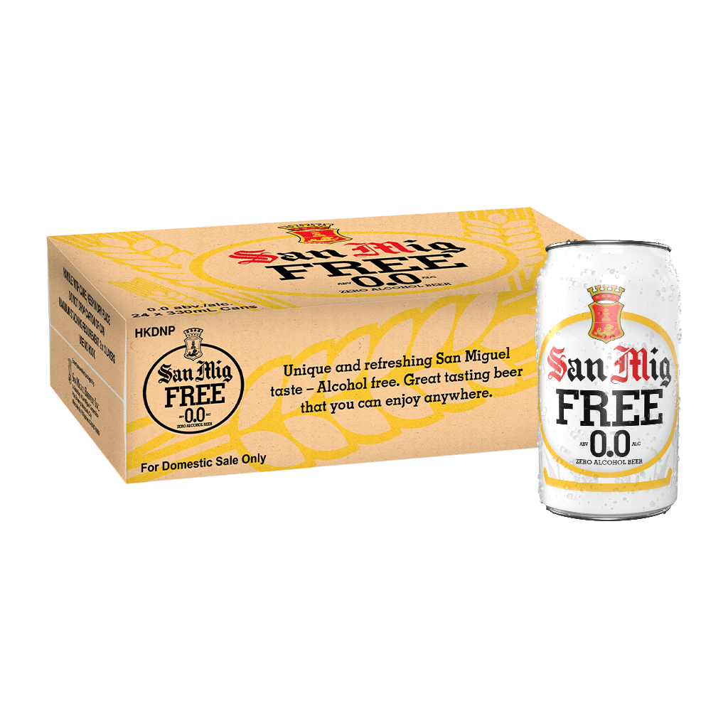 San Mig Free 0.0 330 mL Can Case of 24