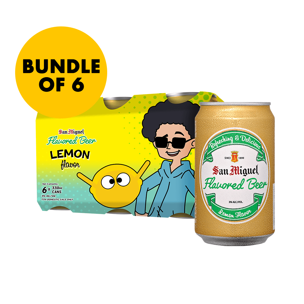 San Miguel Flavored Beer Lemon 330 mL Can 6-Pack