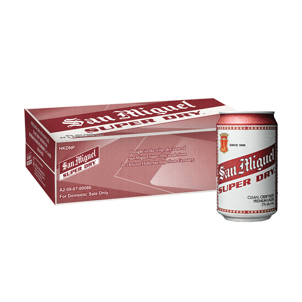 San Miguel Super Dry 330 mL Can Case of 24