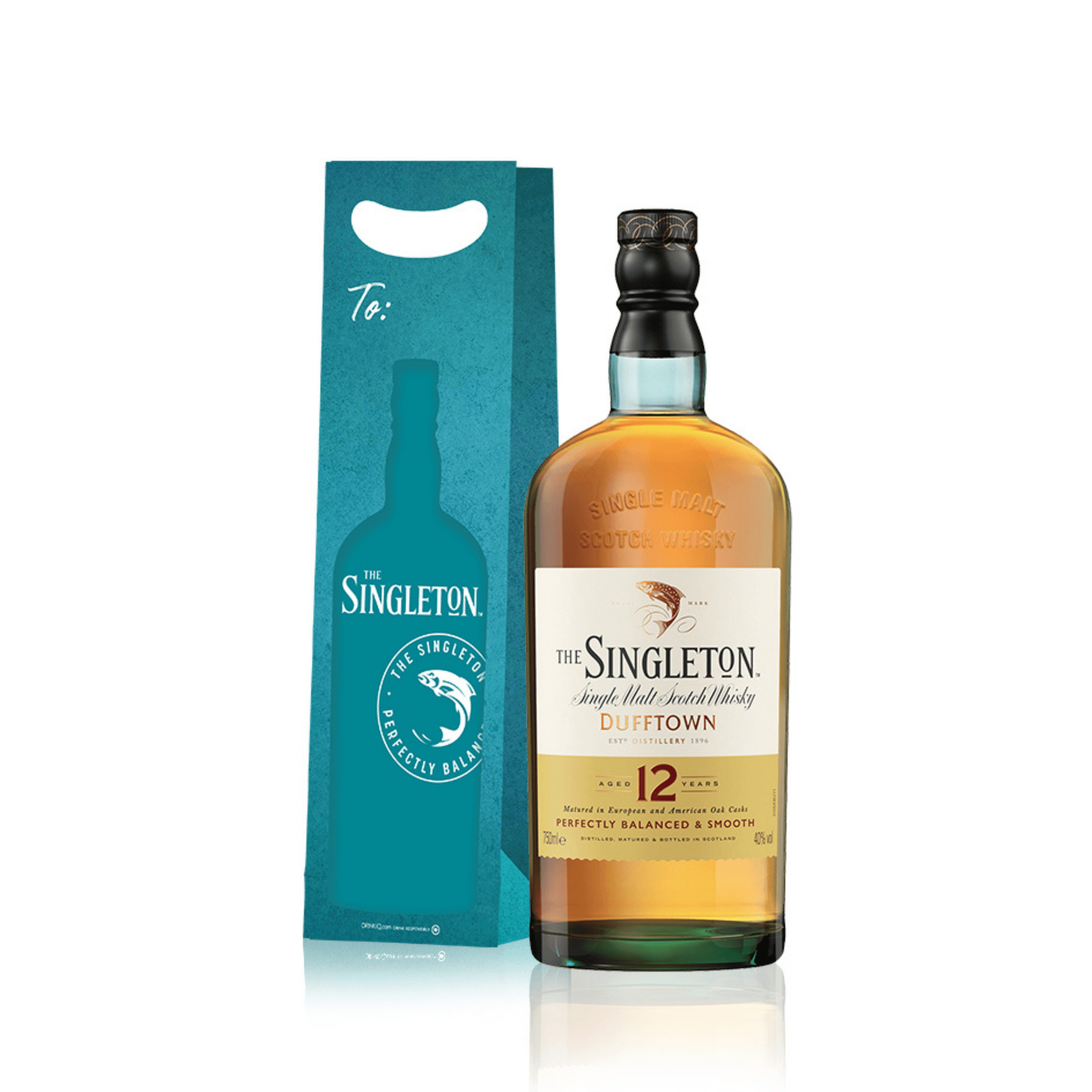 Singleton of Dufftown 12yo 700ml + Blue Singleton Gift Bag with Note Card