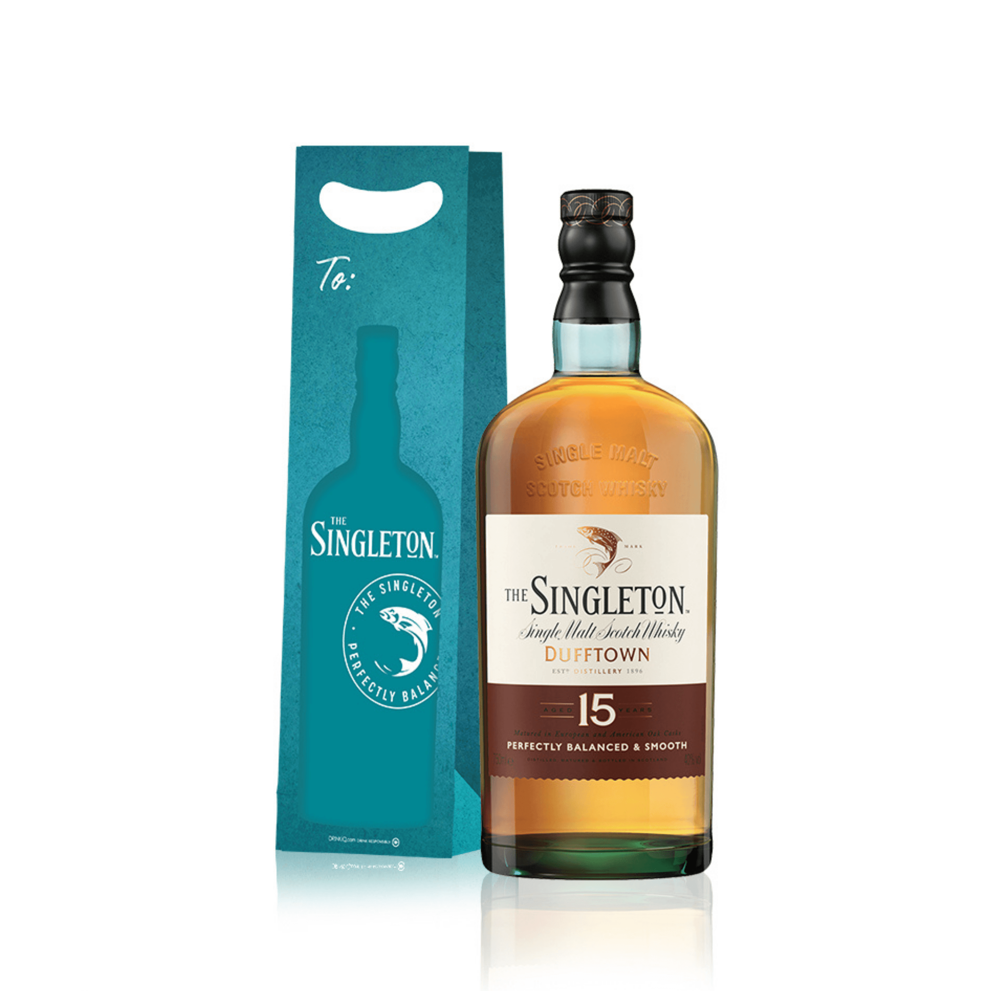 Singleton of Dufftown 15yo 700ml + Blue Singleton Gift Bag with Note Card