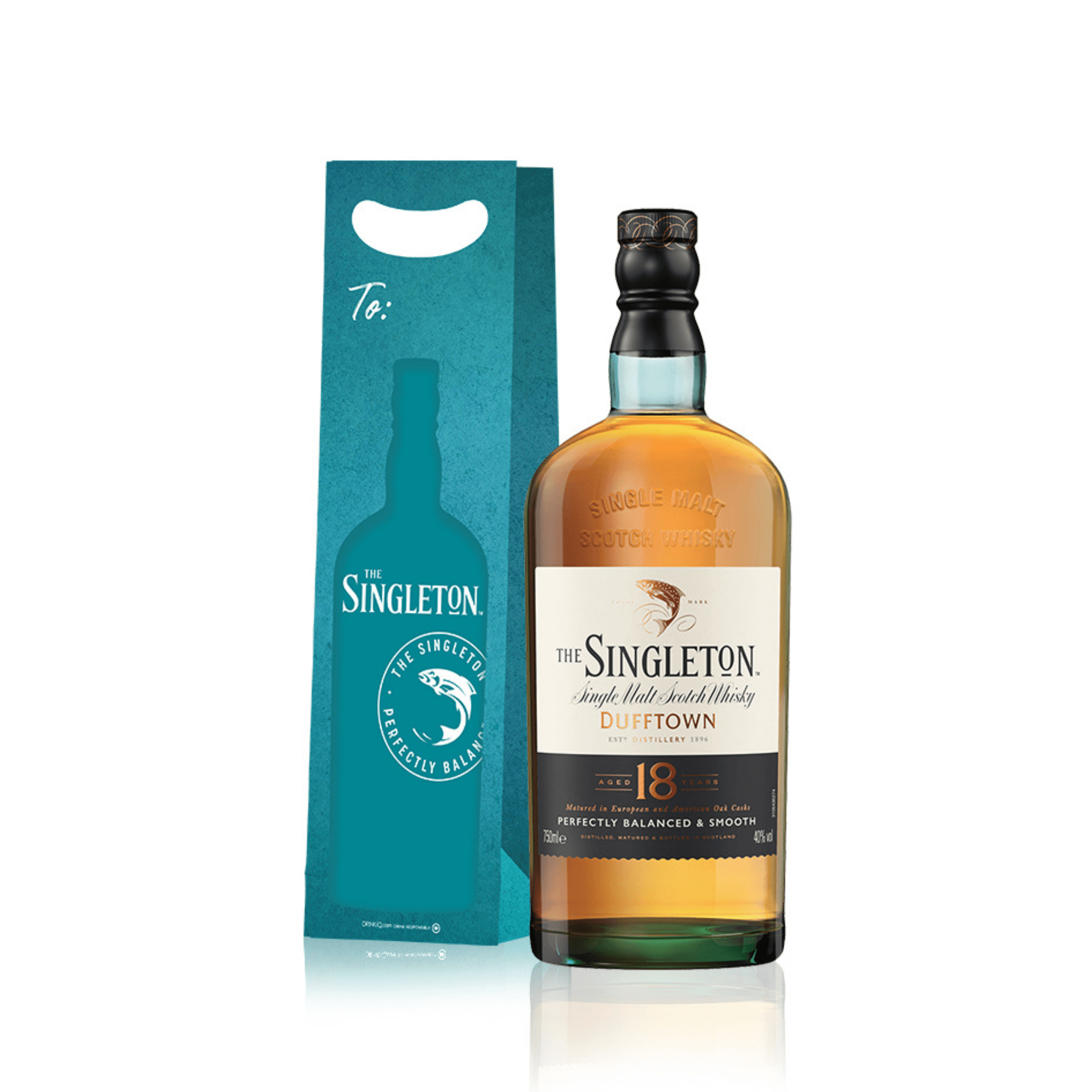 Singleton of Dufftown 18yo 700ml + Blue Singleton Gift Bag with Note Card