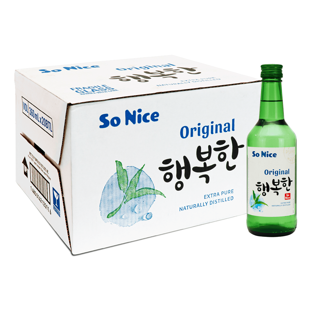 So Nice Original Soju 360ml Case of 20