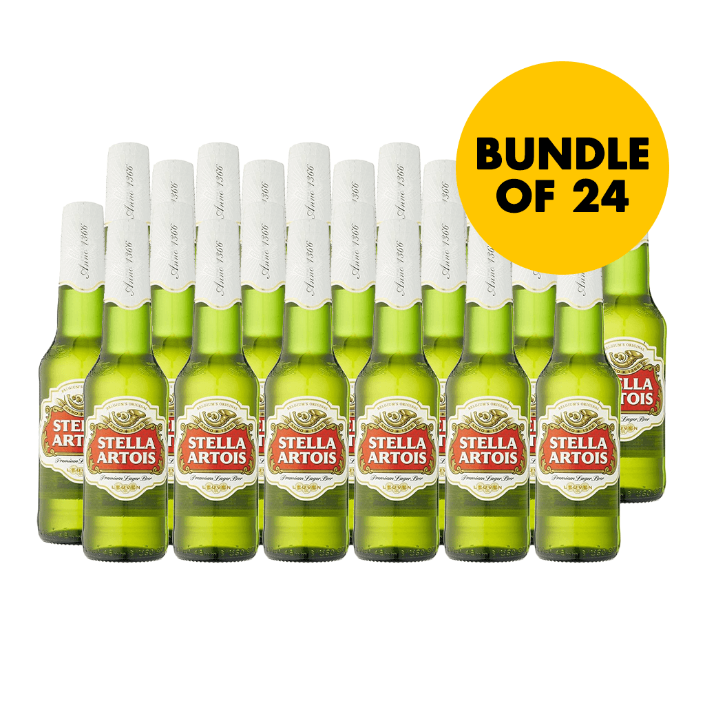 Stella Artois 330ml Bottle Bundle of 24
