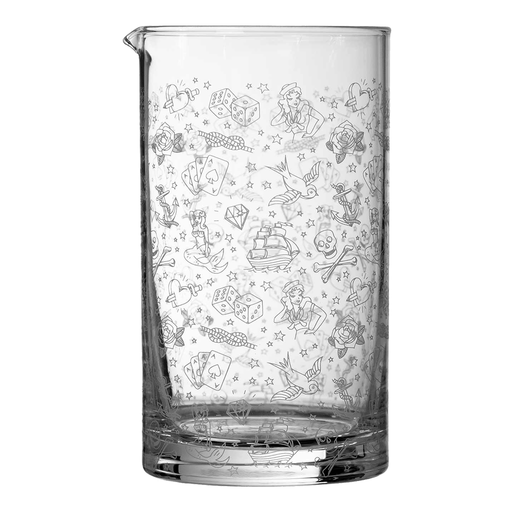 Urban Bar Tattoo Mixing Glass