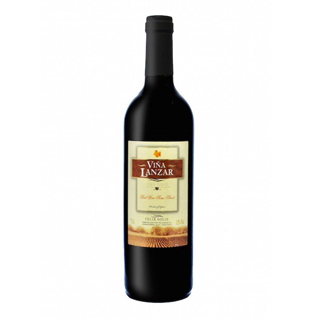 Vina Lanzar Semi-Sweet Red 750ml - Boozy.ph