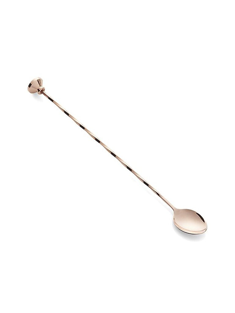 Bar Spoon with Muddler Copper by Crate & Barrel
