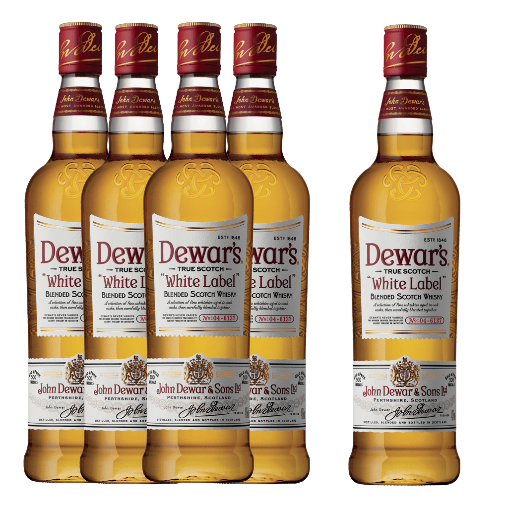 Dewar's White Label 750ml (Buy 4, Get 1)