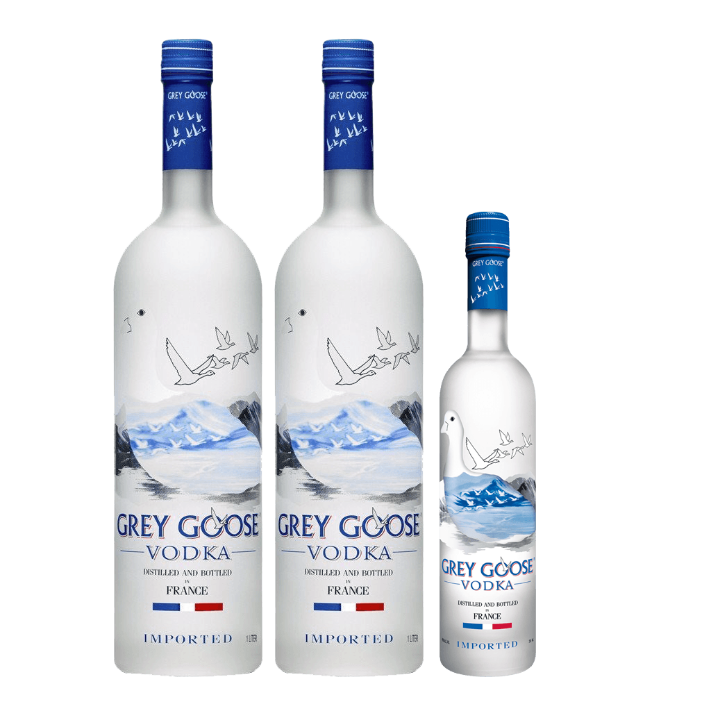 2 Grey Goose 750ml + FREE Grey Goose 200ml