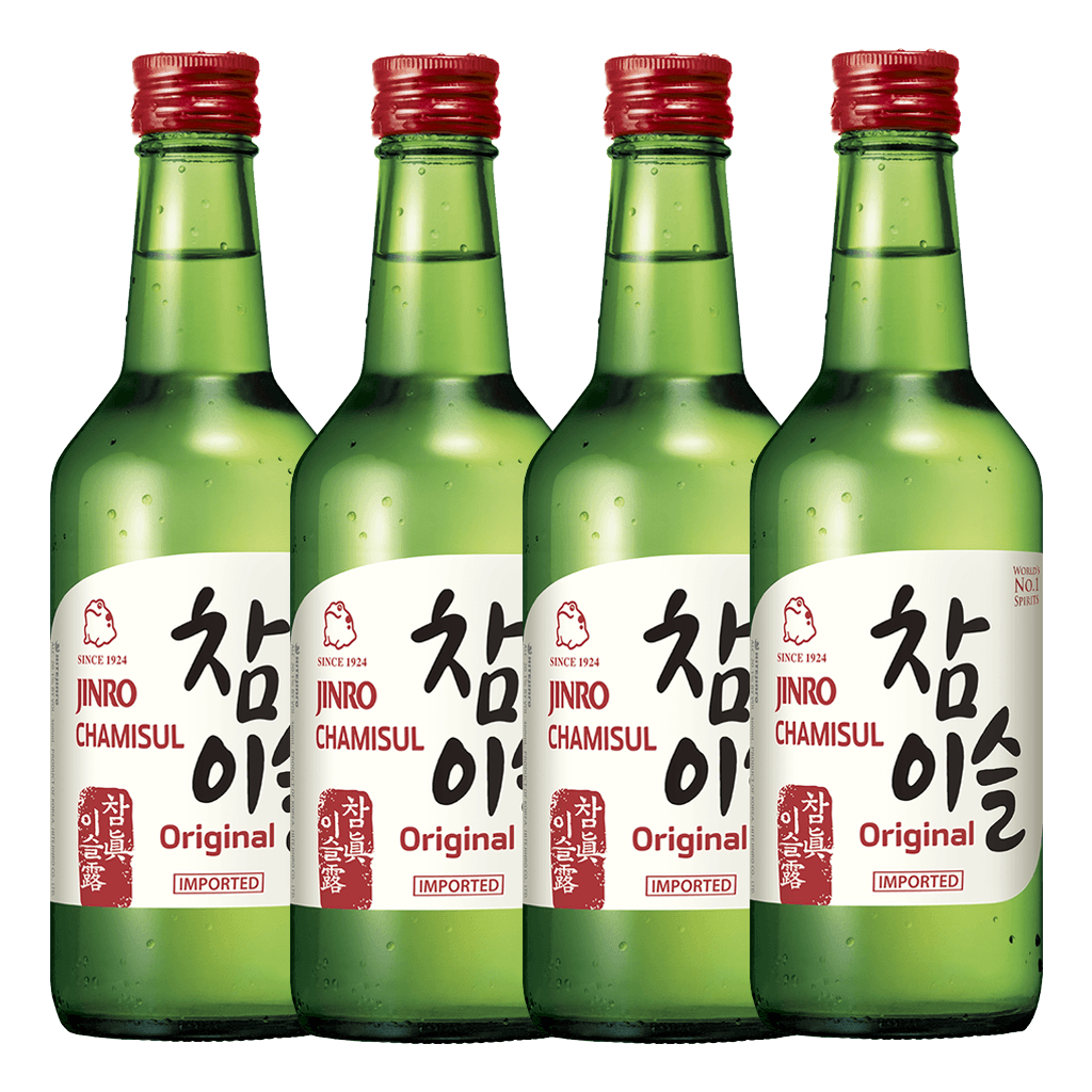 Jinro Chamisul Original Soju 360ml Bundle of 4