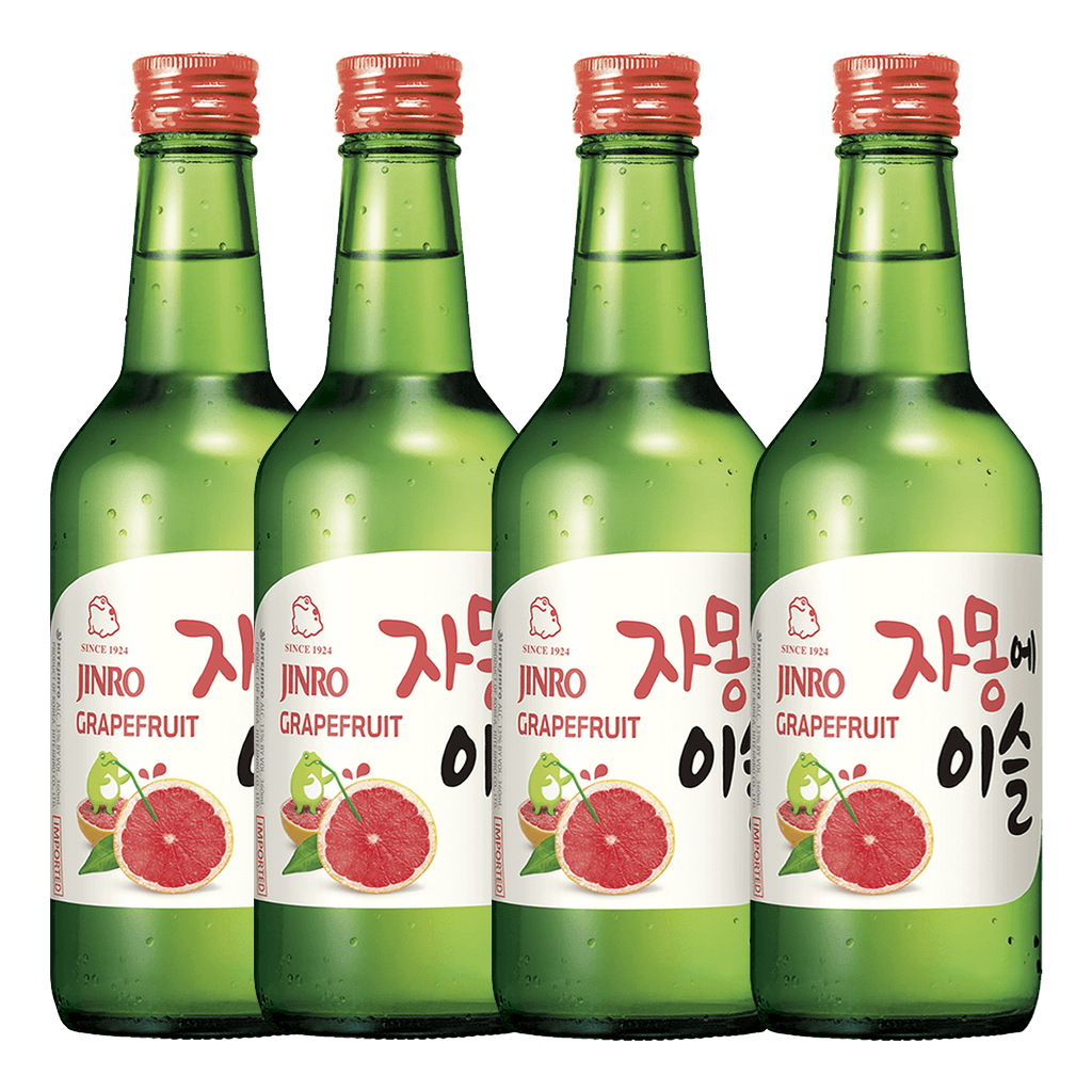 Jinro Grapefruit Soju 360ml Bundle of 4