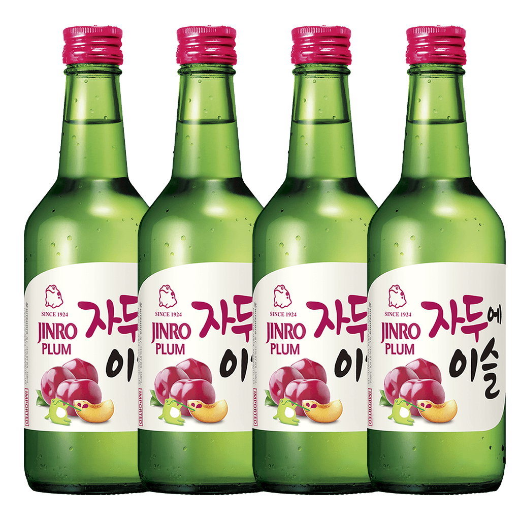 Jinro Plum Soju 360ml Bundle of 4