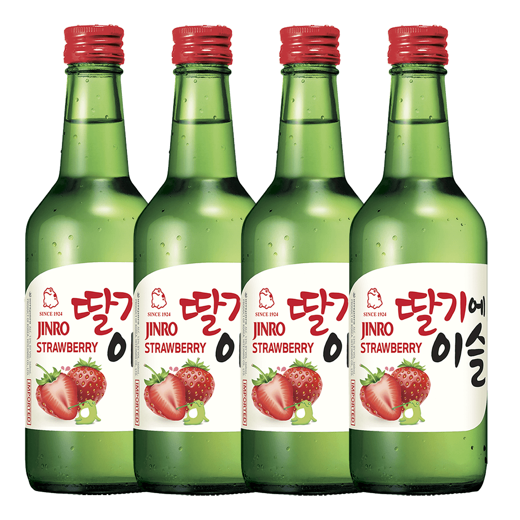 Jinro Strawberry Soju 360ml Bundle of 4