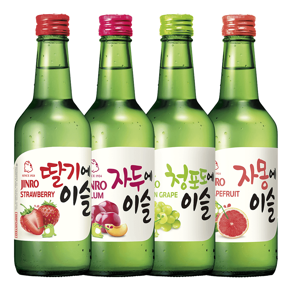 Jinro Assorted Flavors #1 Bundle of 4